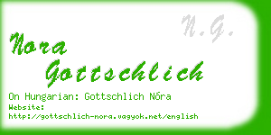 nora gottschlich business card